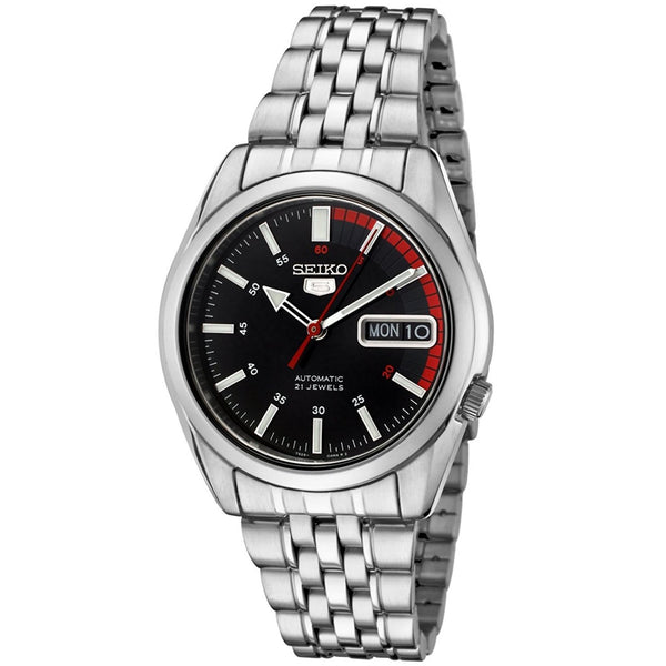 Seiko 5 Speed Racer Black Dial Automatic Men s Watch SNK375K1