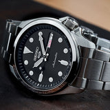 Seiko 5 Sports Black Automatic Men's Watch | SRPE55K1