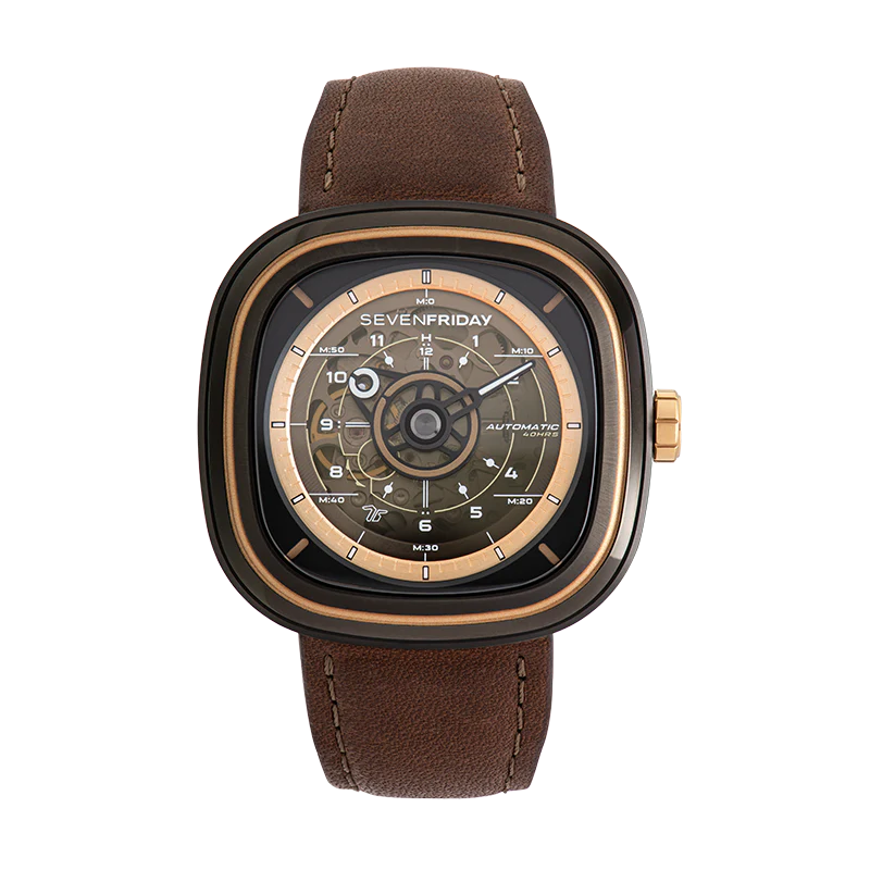 SevenFriday T2/03 BROWN-T Automatic Men's Watch| T Series