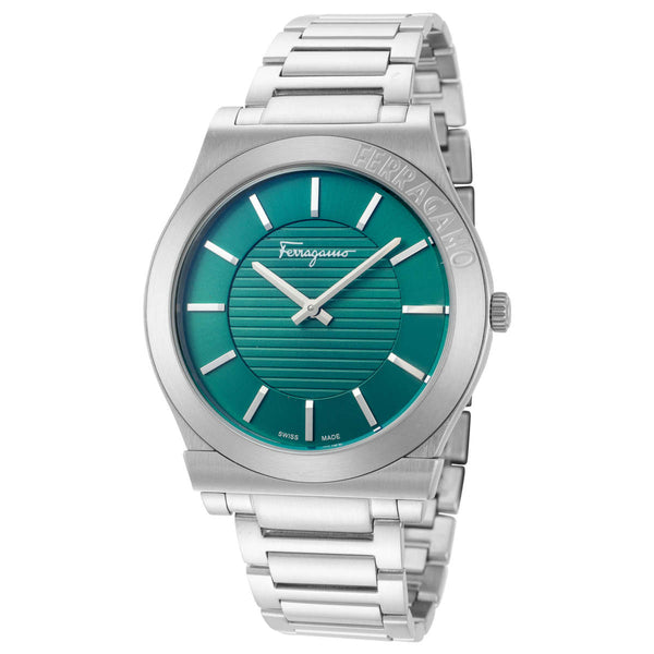 Salvatore Ferragamo Gancini Green Dial Watch SFMP00222