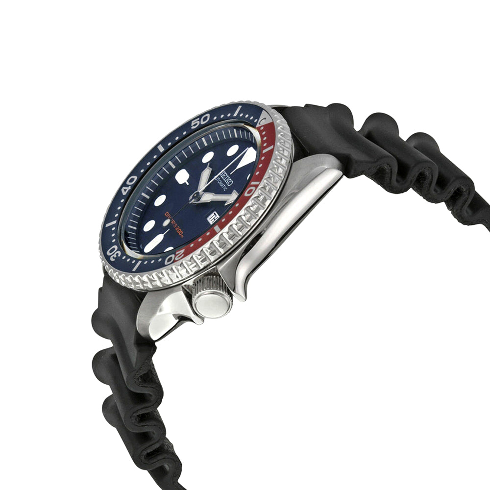 Seiko SKX Series Pepsi Dial Black Silicon Strap Watch | SKX009