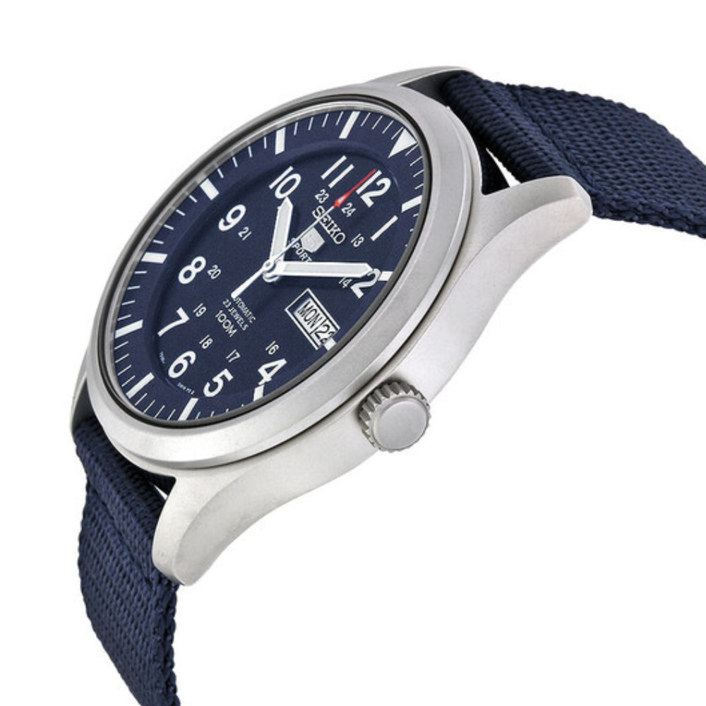 Seiko Military Blue Dial Automatic 42mm Case Men's Watch SN2G11K1