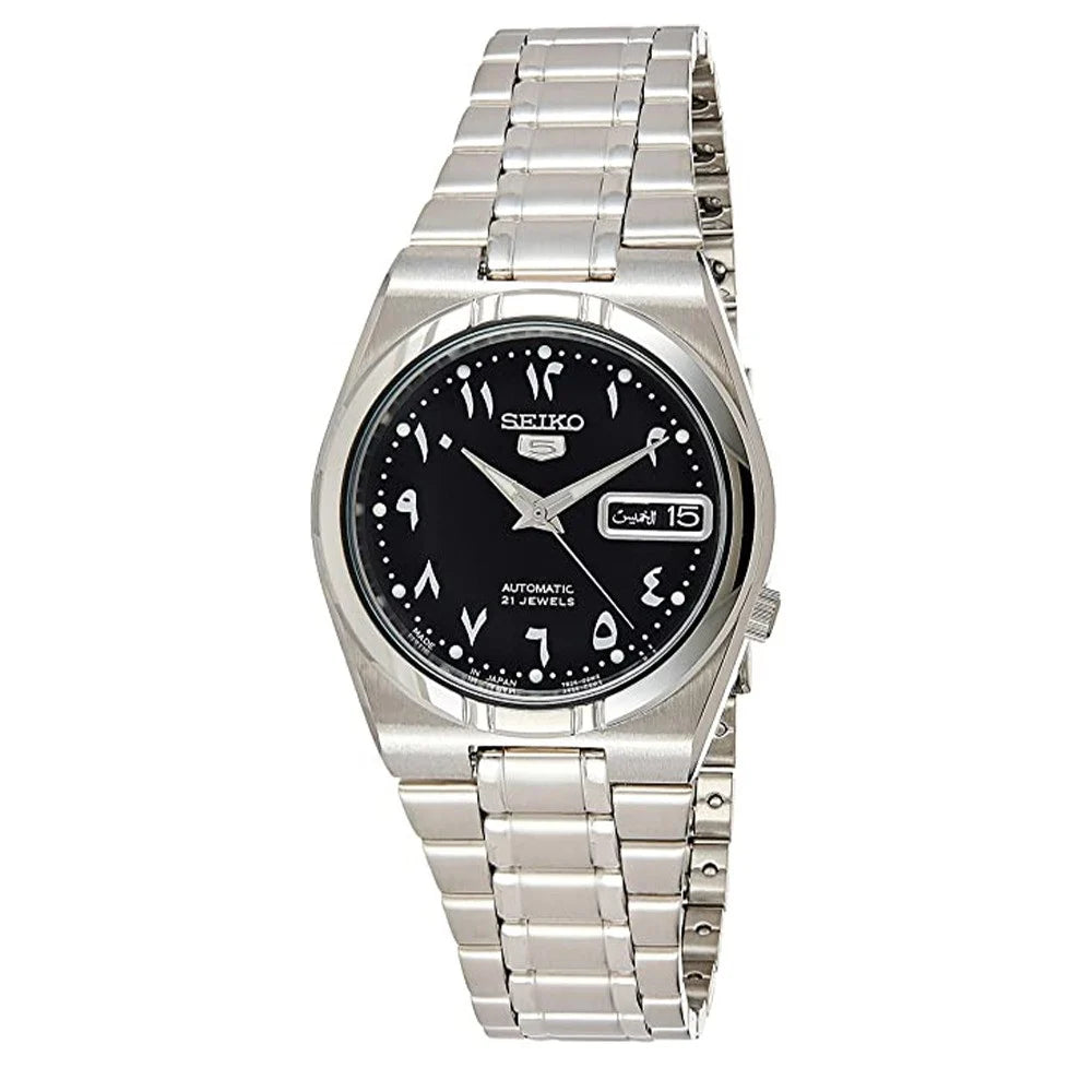 Seiko Automatic 35mm Black Arabic Dial Men's Watch SNK063J5