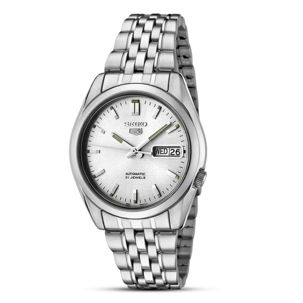 Seiko 5 Automatic Silver Dial Steel Men's Watch | SNK355K1