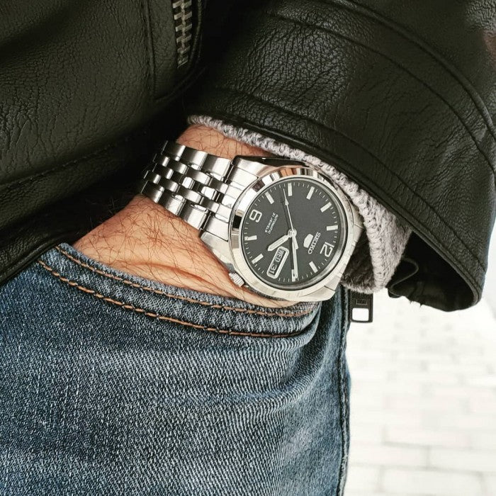 Seiko 5 Automatic 21 Jewels Black Dial Men's Watch SNK393K1 Time Access store