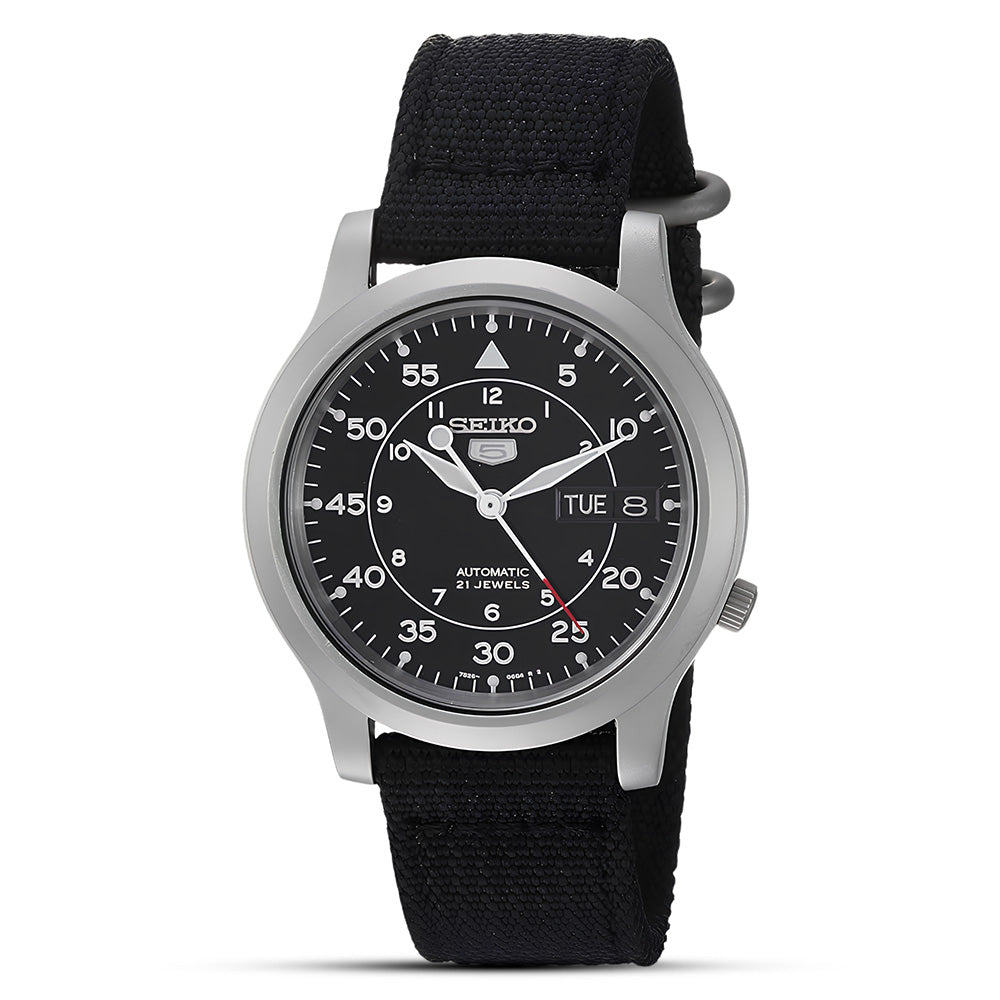 Seiko 5 Military Automatic Black Dial Men's Watch | SNK809K2
