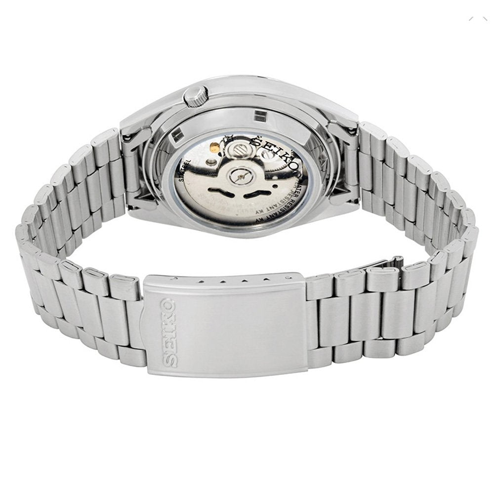 Seiko 5 Automatic Silver Tone White Dial Men's Watch | SNXF05K