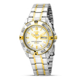 Seiko 5 Sports Automatic Two Tone White Dial Men's Watch | SNZB24J1