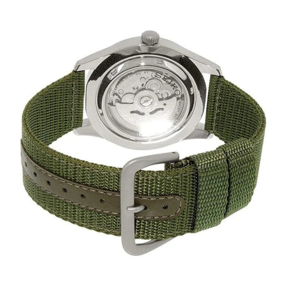 Seiko Military Green Dial Automatic 42mm Case Men's Watch SNZG09K1
