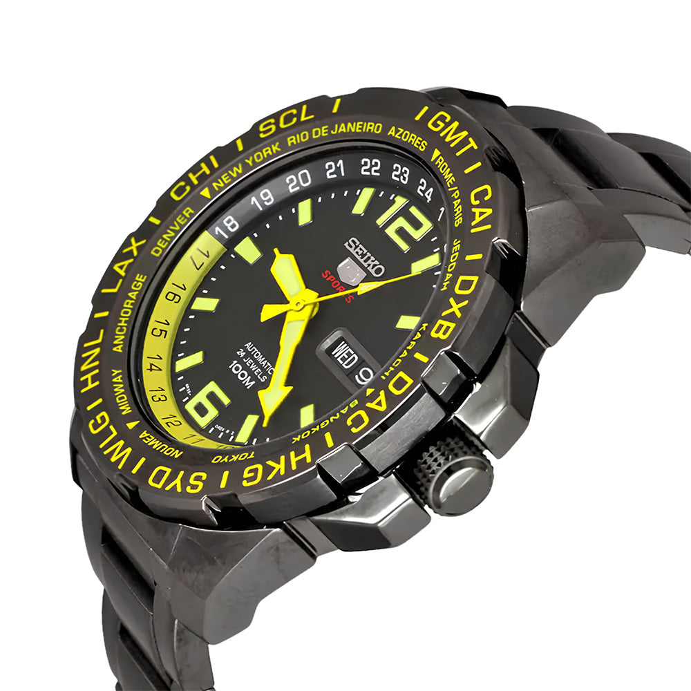  Seiko 5 Sports Automatic Black Dial Watch SRP689K1
