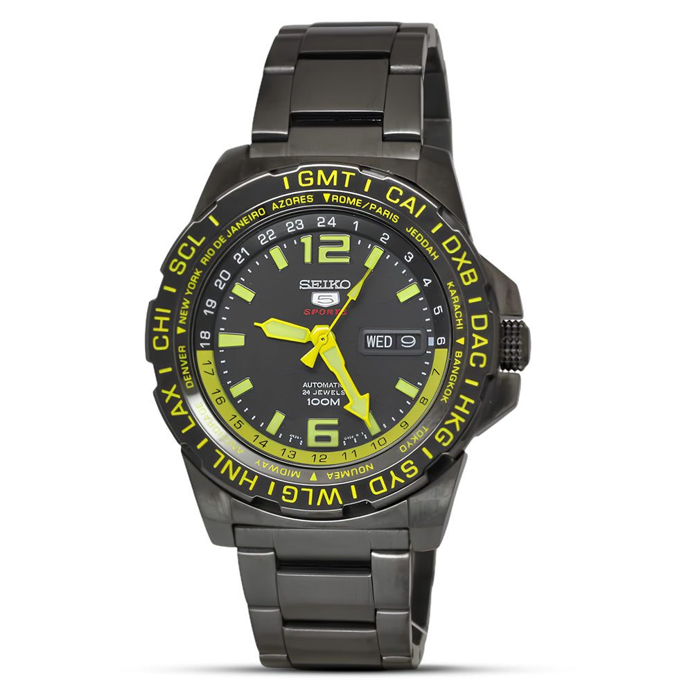  Seiko 5 Sports Automatic Black Dial Watch SRP689K1