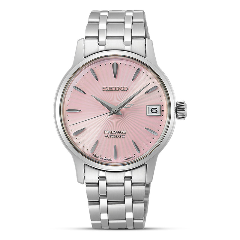 Seiko Presage Cocktail Time Automatic Pink Dial Ladies Watch | SRP839J1