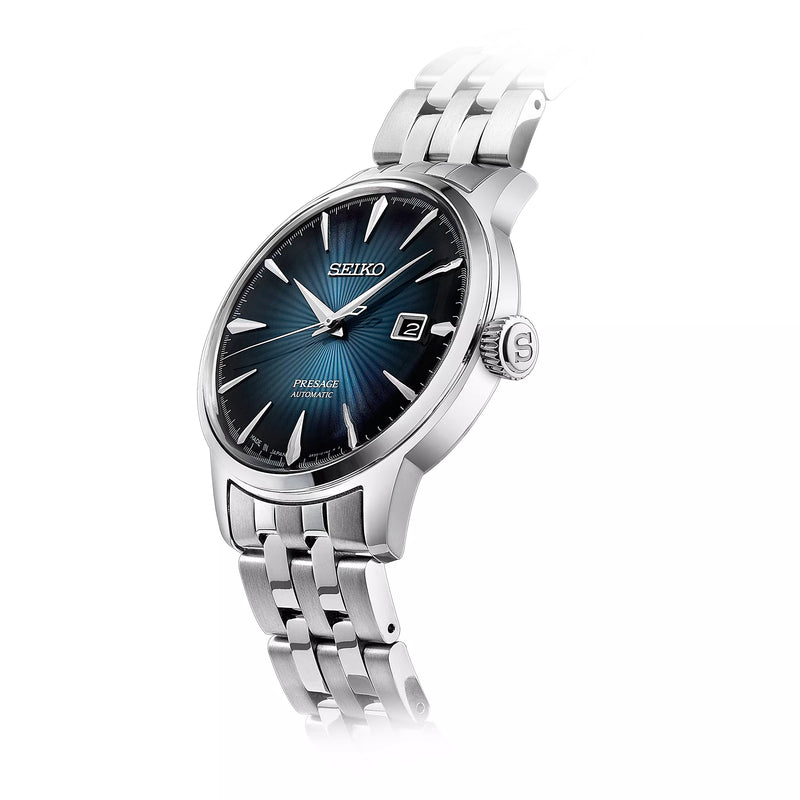SEIKO PRESAGE AUTOMATIC COCKTAIL TIME THE BLUE MOON WATCH SRPB41J1
