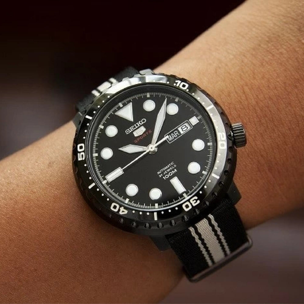 Seiko 5 Sports Automatic Bottle Cap Case Man's Watch | SRPC67K1