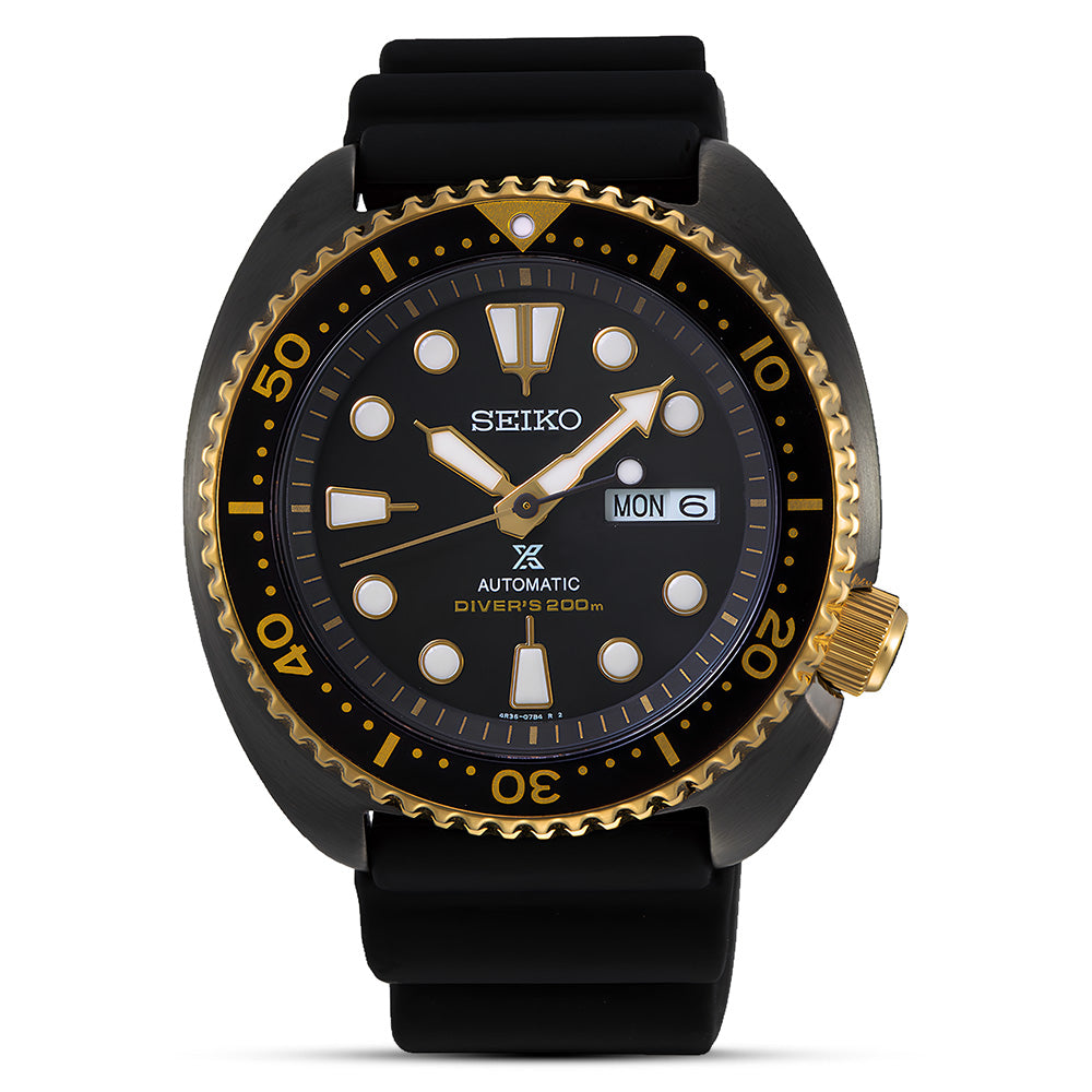 Seiko Prospex Turtle Gold Ring Special Edition Diver's Watch | SRPD46K1