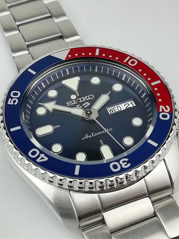 Seiko 5 Sports Pepsi Blue Dial Automatic Men's Watch| SRPD53K1