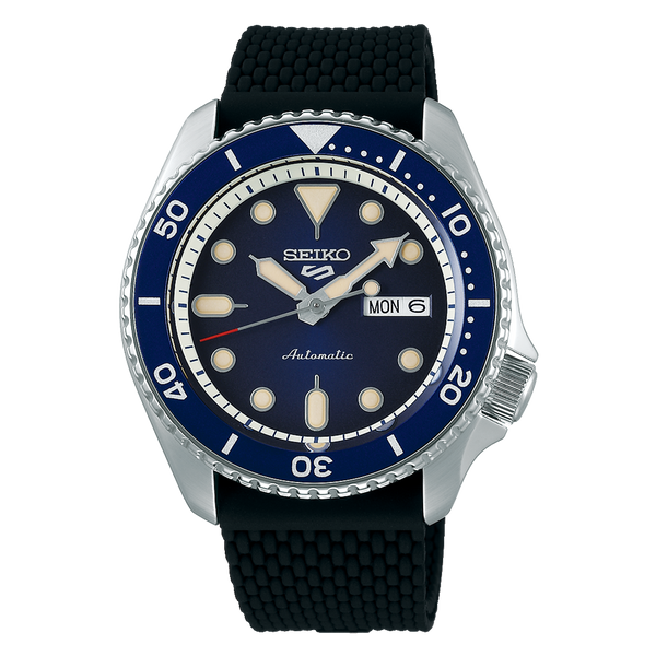 Seiko 5 Sports Blue Dial Silicone Automatic Men's Watch| SRPD71K2