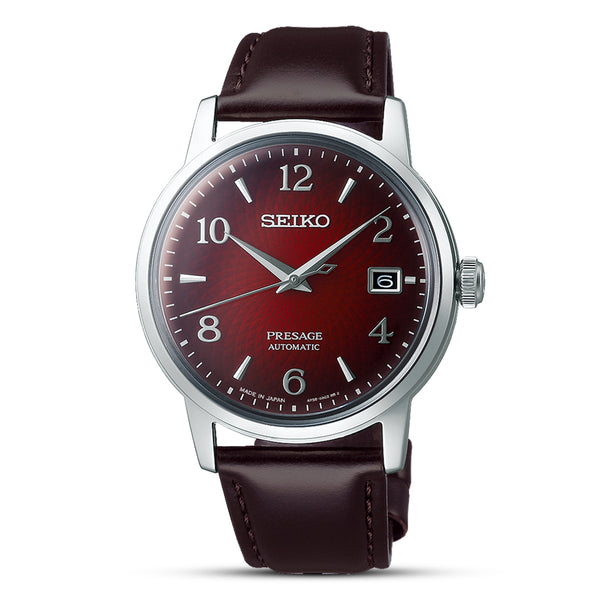 Seiko Presage Cocktail Red Dial Automatic Men's Watch SRPE41J1