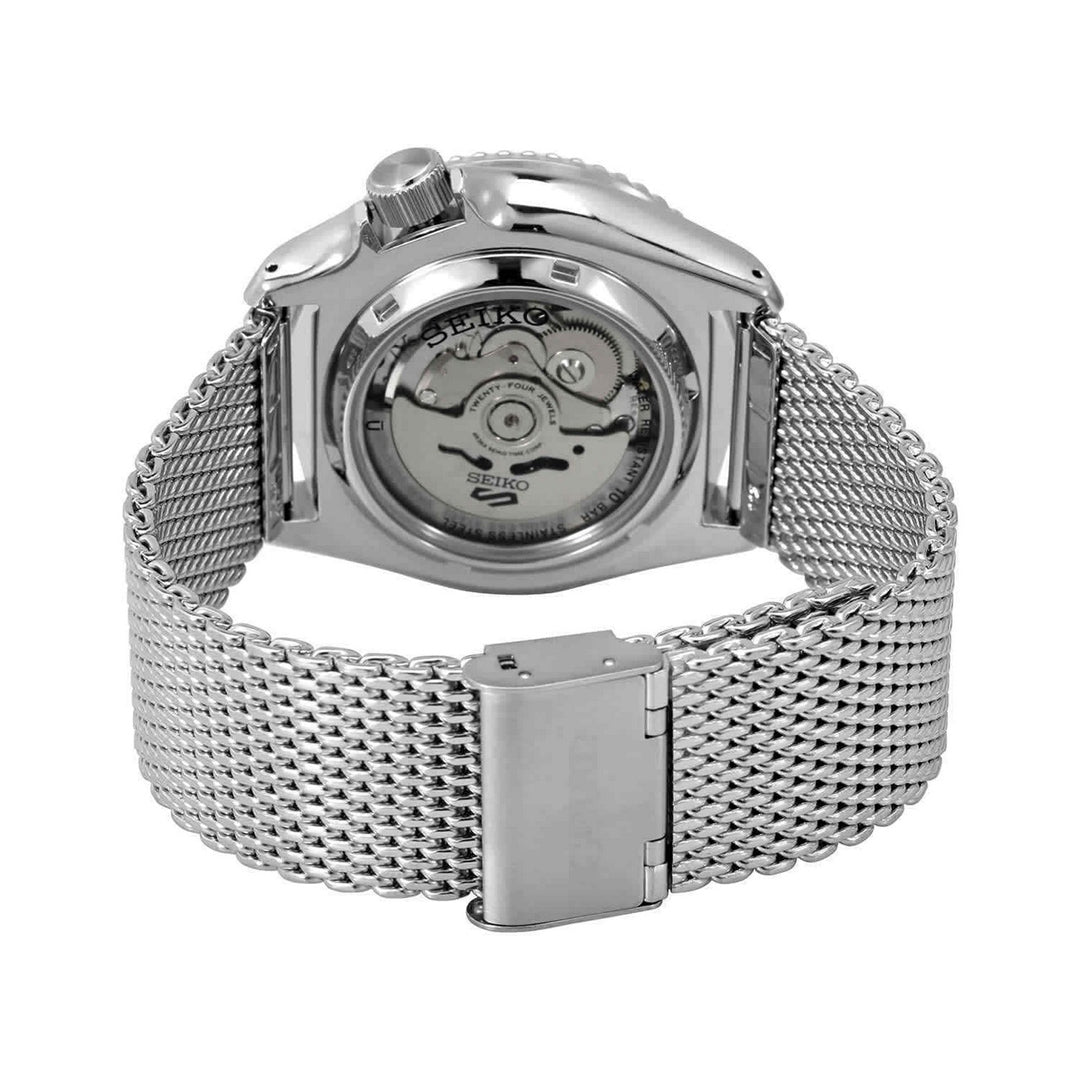 Seiko 5 Sports Automatic Cream Dial Mesh Band Men's Watch | SRPE75K1