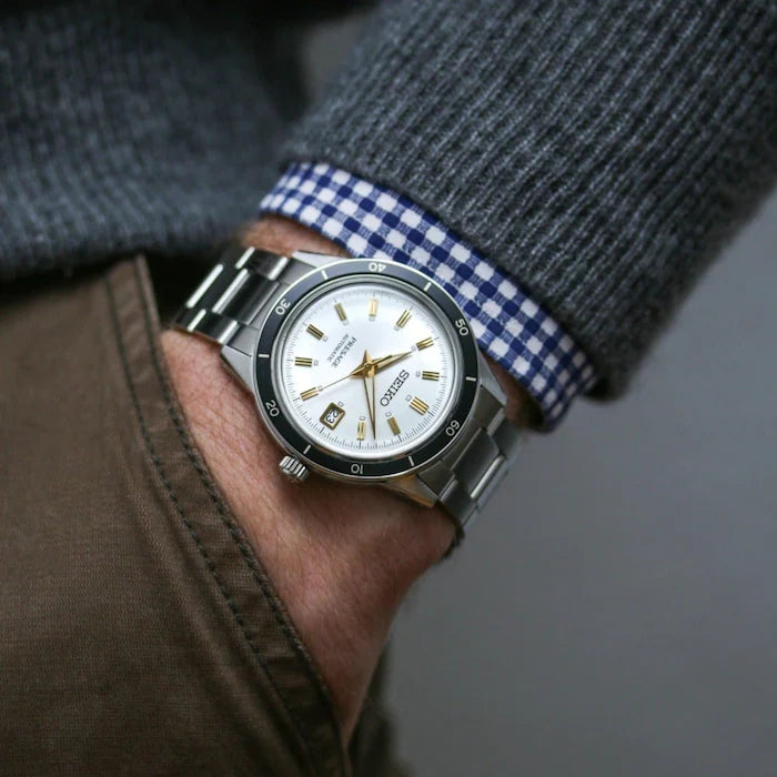 Seiko Presage Style60's White Dial Automatic Watch | SRPG03J1