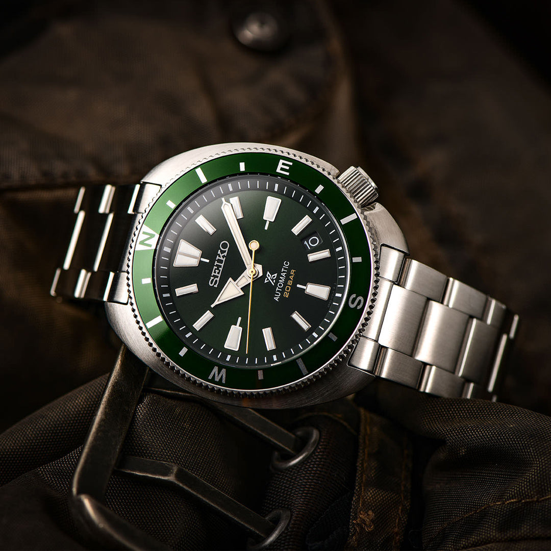 Seiko Prospex "LAND TORTOISE" Green Dial Men's Watch | SRPH15
