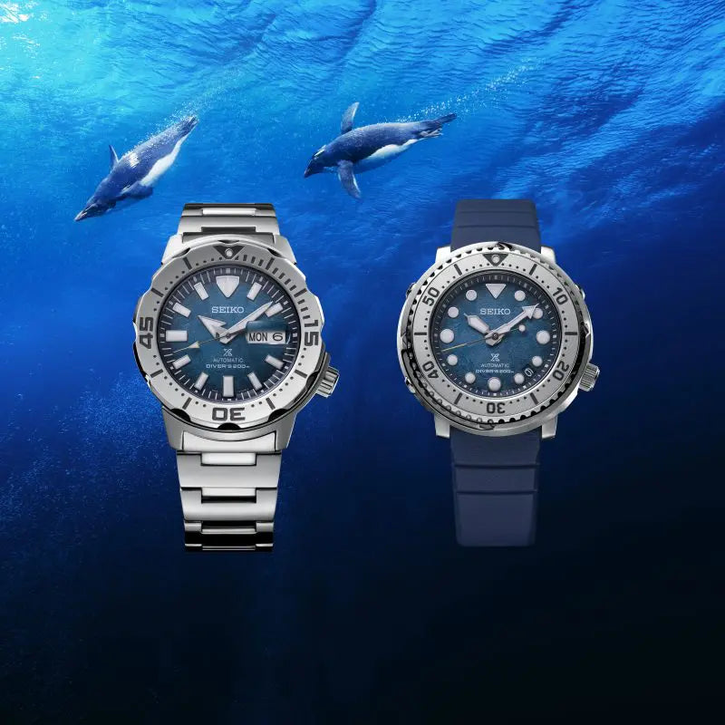 Seiko Prospex Save The Ocean, Special Edition “Antarctica” Monster Dive  Watch #SRPG57