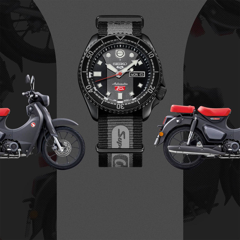 Seiko 5 Sports "Honda Super Cub" Limited Edition Watch SRPJ75K1