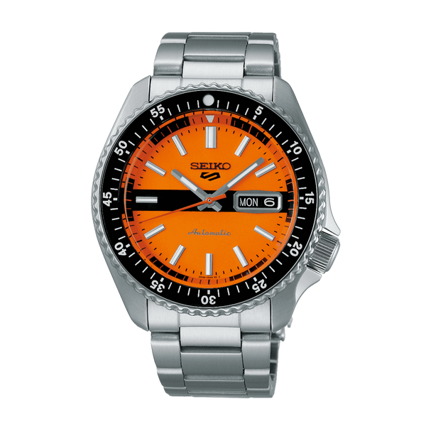 Seiko 5 Sports Double Hurricane Orange Dial Automatic Watch SRPK11K1