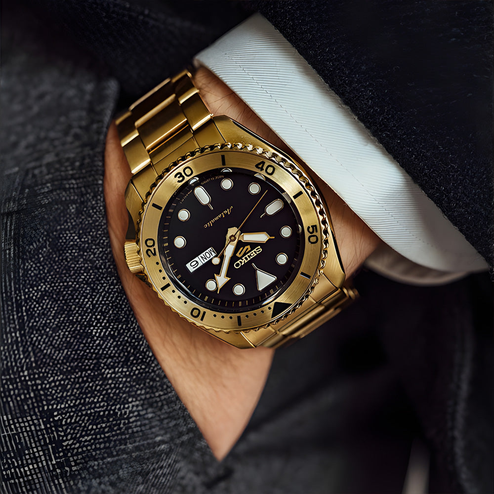 Seiko 5 U.S. Special Creation Gold Tone Automatic Watch SRPK18