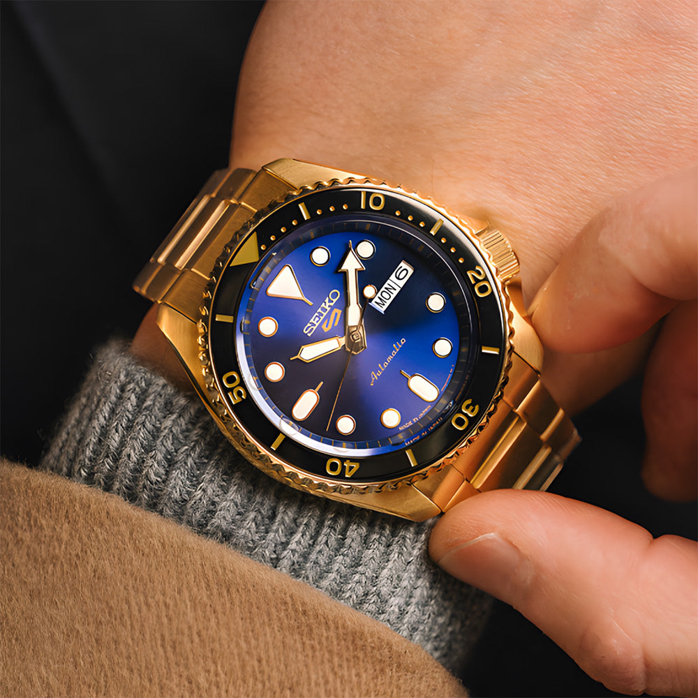 Seiko 5 U.S. Special Creation Gold Tone Automatic Watch SRPK20