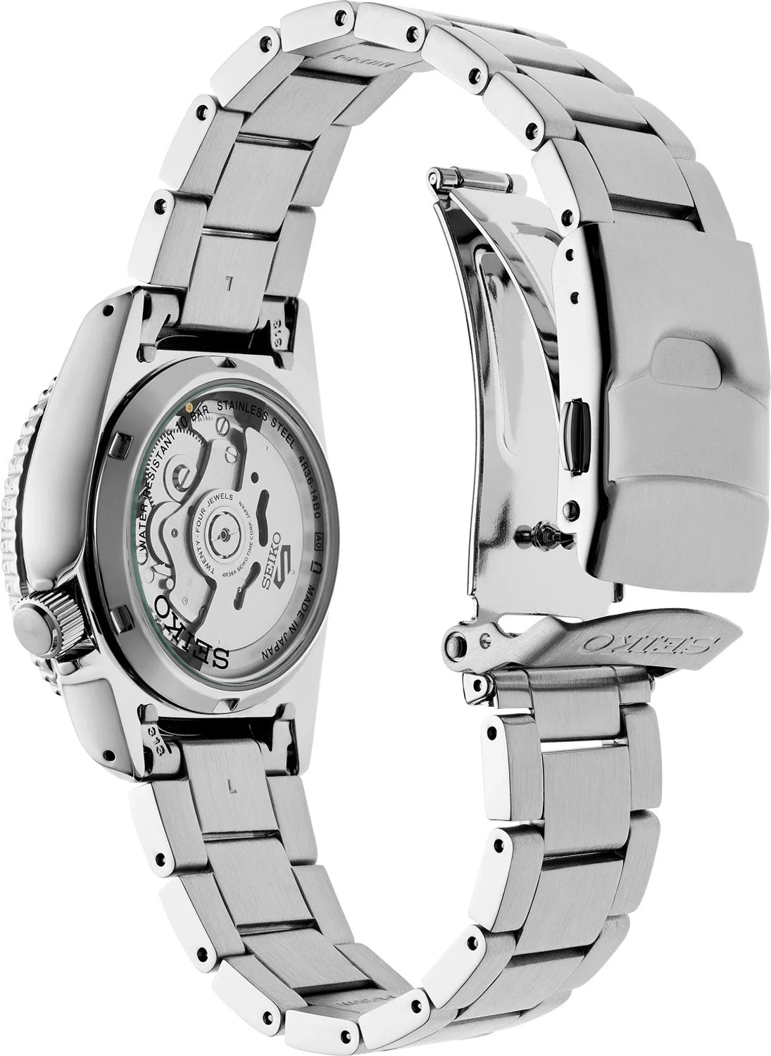 Seiko 5 Sports SKX “Midi” Black Dial Men's Watch SRPK29K1