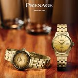 Seiko Presage Cocktail Time Automatic Gold Dial Men's Watch | SRPK48