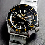 Seiko 5 SKX Automatic Black Dial Stainless Steel Watch | SRPK99