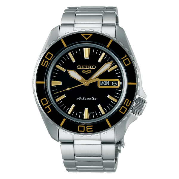 Seiko 5 SKX Automatic Black Dial Stainless Steel Watch | SRPK99