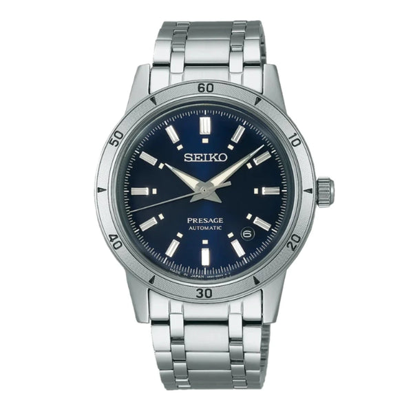 Seiko Presage Style 60s Elegant Yet Rugged Blue Dial Watch | SRPL07J1