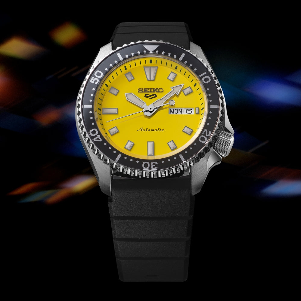 Seiko 5 Sports SKX Automatic Yellow Dial Men's Watch | SRPL87