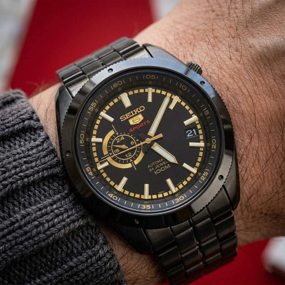 Seiko 5 Sports Automatic Black Dial Watch SSA071K1