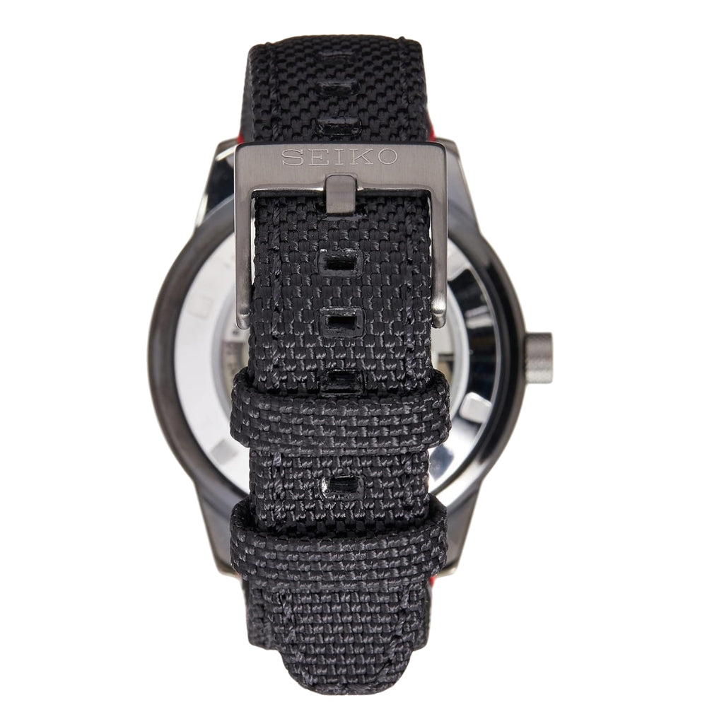 Seiko Sports Automatic Black Nylon Strap Black Dial Men's Watch | SSA383K1