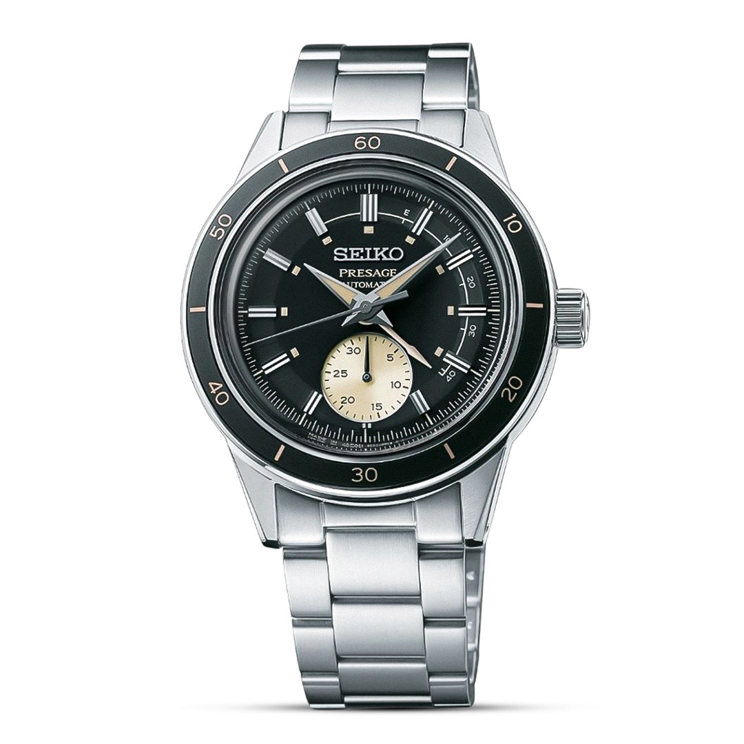 Seiko Presage Style 60s Automatic Black Dial Watch SSA449J1