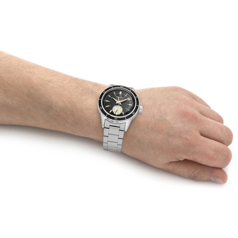 Seiko Presage Style 60s Automatic Black Dial Watch SSA449J1