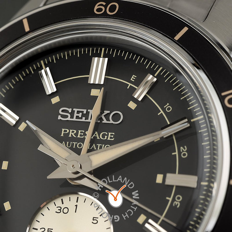 Seiko Presage Style 60s Automatic Black Dial Watch SSA449J1