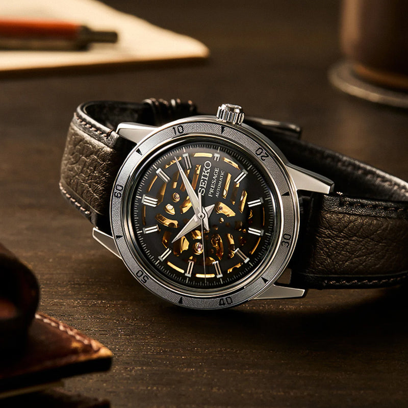 Seiko Presage Style60's ‘Elegant yet Rugged’ Biker Men's Watch | SSA461J1