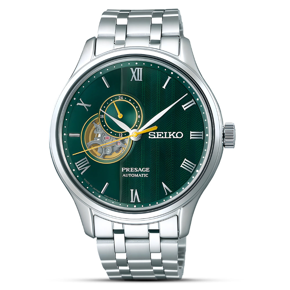 Seiko Presage 'Japanese Zen Gardens' Green Dial Watch | SSA463J1