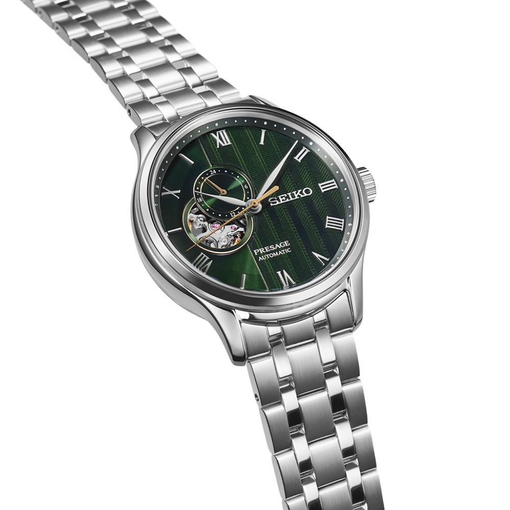 Seiko Presage 'Japanese Zen Gardens' Green Dial Watch | SSA463J1