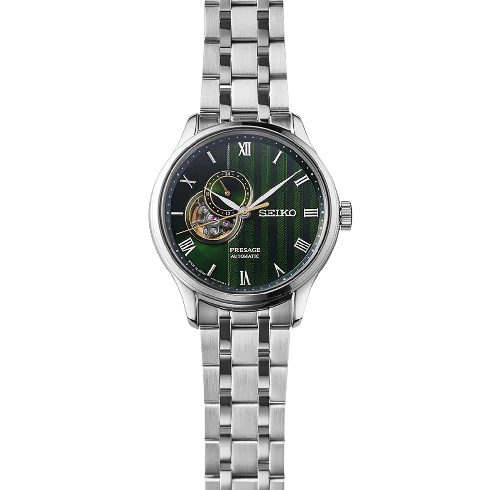 Seiko Presage 'Japanese Zen Gardens' Green Dial Watch | SSA463J1