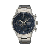 Seiko Sports Titanium Chronograph Dark Blue Dial Men's Watch | SSB387P1