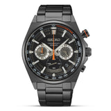 Seiko Essentials Chronograph Quartz Black Dial Mens Watch SSB399P1