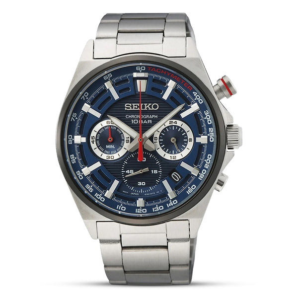 Seiko Sport Chronograph Quartz Blue Dial Men's Watch | SSB407P1