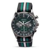 Seiko Chronograph Conceptual Green Dial Mens Watch SSB411P1