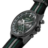 Seiko Chronograph Conceptual Green Dial Mens Watch SSB411P1